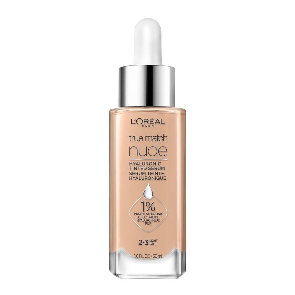 Medium Nude Hyaluronic Tinted Serum Foundation with 1% Hyaluronic acid